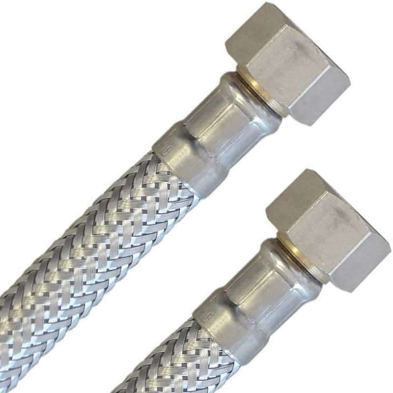 Flessibile idraulico trecciato connettore 3/8 Flessibile idraulico trecciato connettore 3/8"x3/8" FF cm 50