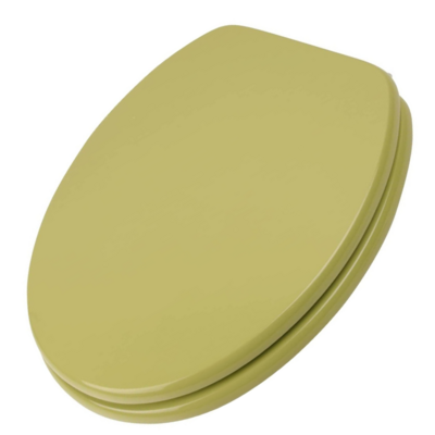 Sedile Copriwater, Coprivaso, Tavoletta Copri Wc, Universale Sedile Copriwater, Coprivaso, Tavoletta Copri Wc, Universale "Weser" in Legno, Verde