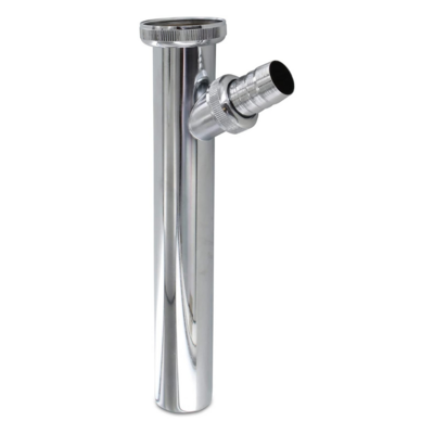 Prolunga per sifone in Ottone 1 Prolunga per sifone in Ottone 1" 1/4 cromato con attacco lavatrice Canotto con cartella diam.32x150mm