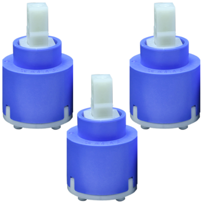 3PZ Cartuccia di ricambio per miscelatori  bassa 2 piedini K40-B  "Kerox"  diametro 40 mm