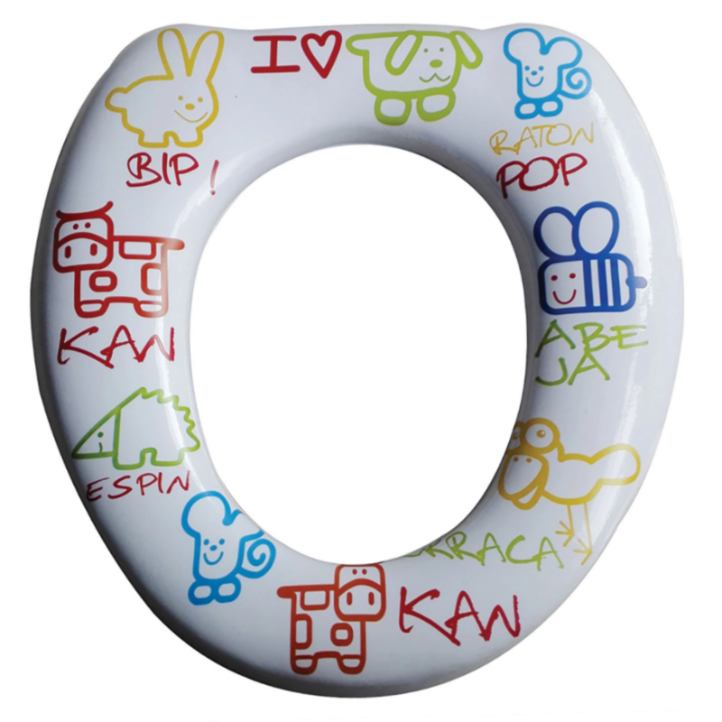 Sedile Wc Universale per Bambino Adattatore Copriwater seduta in Gomma morbida