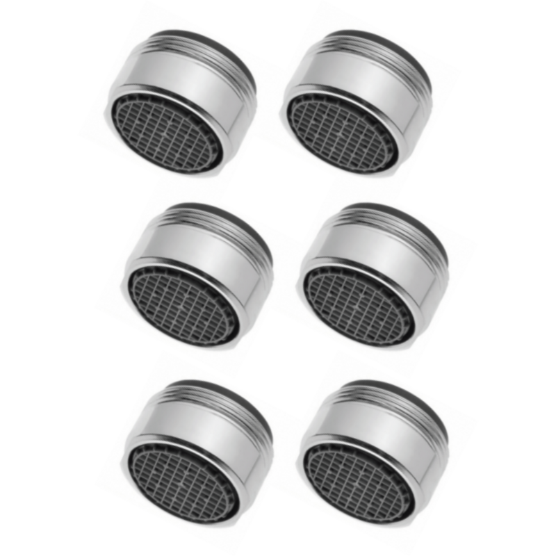 Aeratore Rubinetto Maschio Universale  , Filetto Esterno M24X1 Portata 9 l/min. Conf. 6 pz