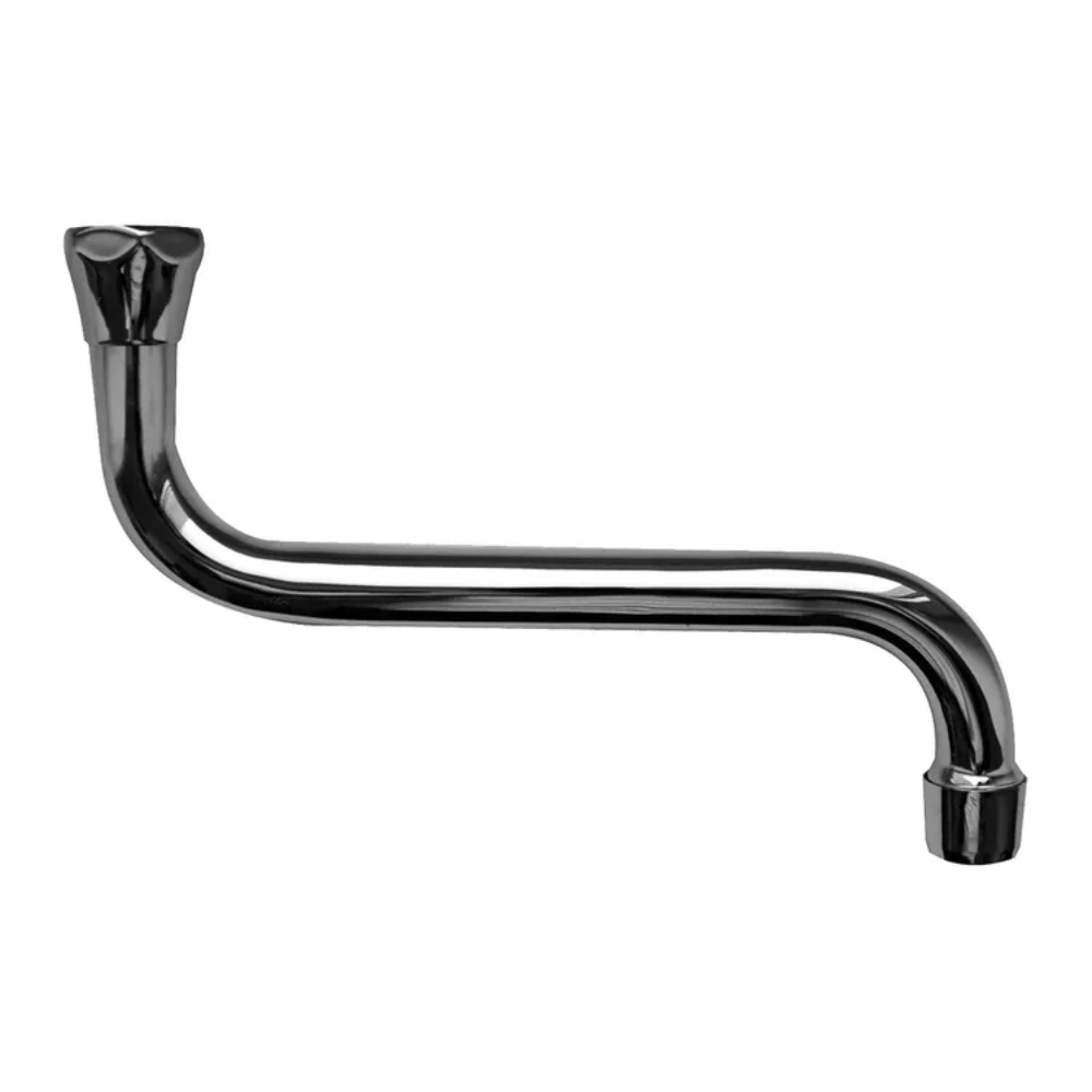 Canna di ricambio gruppo rubinetto a “S“ lunga, cm 15, Ghiera 3/4 “ con Aeratore anticalcare M22x1