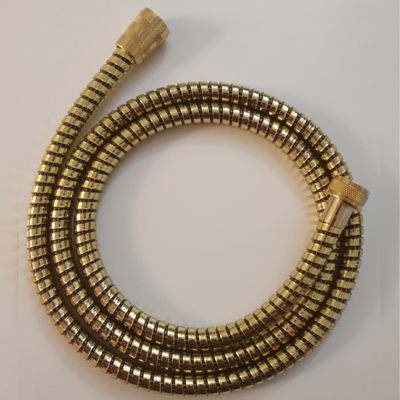 Flessibile Doccia Vasca in  Pvc-Spiroflex  connessione universale G1/2" tubo doccia cm 150 - Oro