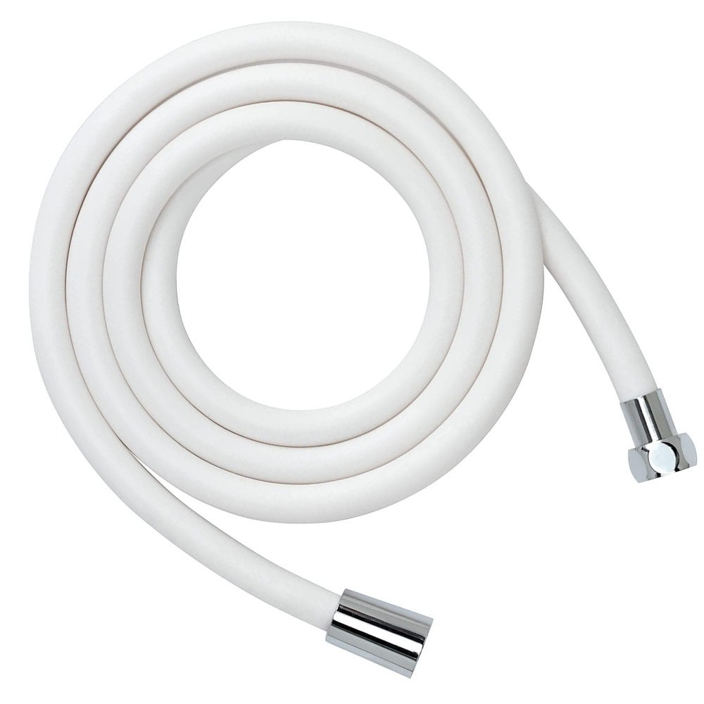 Flessibile doccia  1/2” in PVC multistrato Bianco GHIERA/CONO cm 150