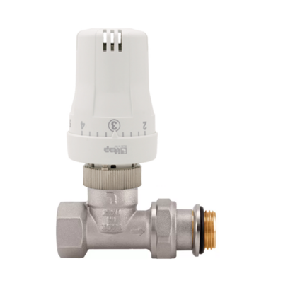 Kit valvola termostatica dritta 1/2 Kit valvola termostatica dritta 1/2 " con testa di comando per radiatore intervallo di impostazione 0-28 C