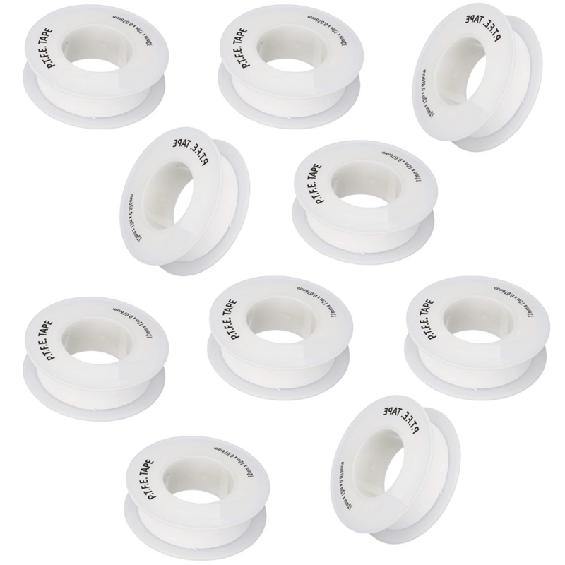 Nastro Teflon Fermit, sigillante per filettature in PTFE da 12 mt x 12 mm DVGW. Conf. 10pz