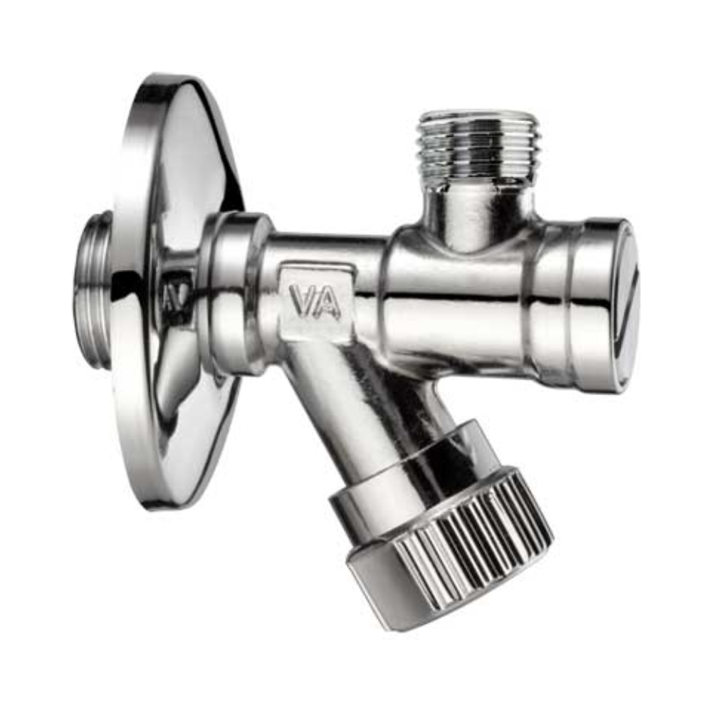 Rubinetto sottolavabo e sottolavello con filtro a squadra per Bagno, Cucina 1/2"x3/8" Cromo