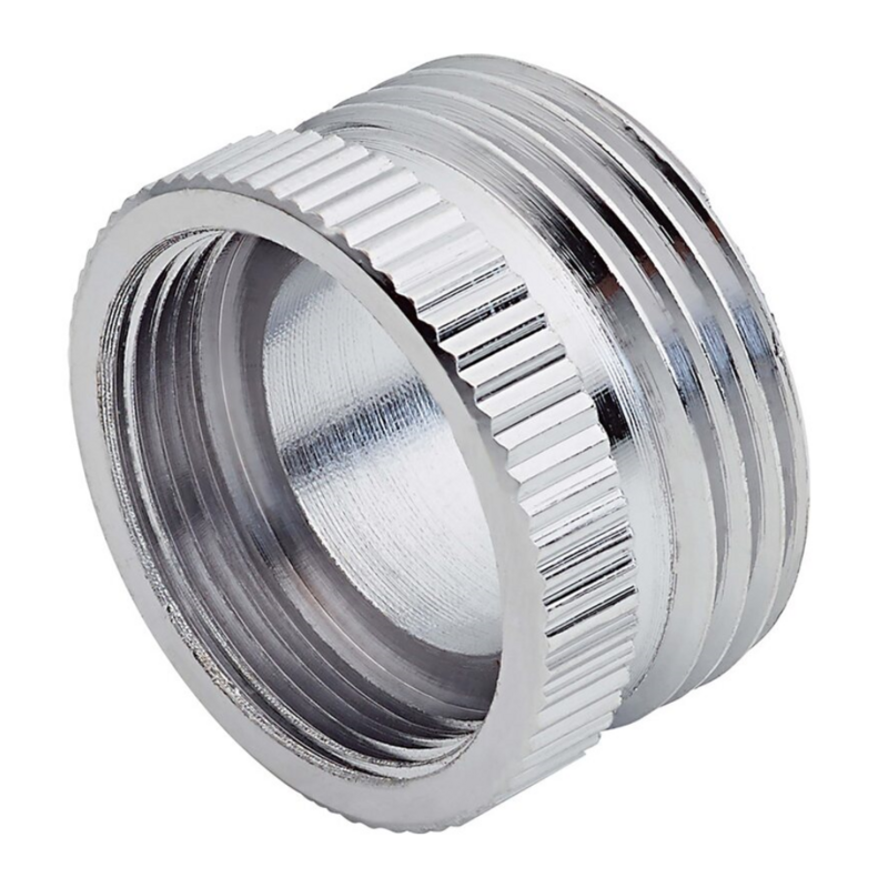 Adattatore rubinetto raccordo m22x1it x 3/4et in ottone cromato Adattatore rubinetto raccordo m22x1it x 3/4et in ottone cromato