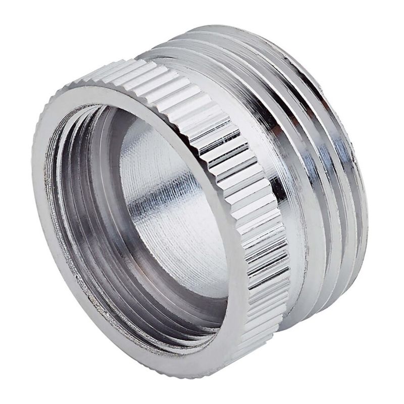 Adattatore rubinetto raccordo m22x1it x 3/4et in ottone cromato