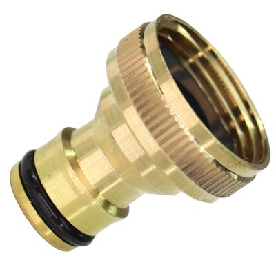 Portagomma in ottone raccordo per rubinetto attacco ad innesto rapido  filetto femmina 3/4" Ottone