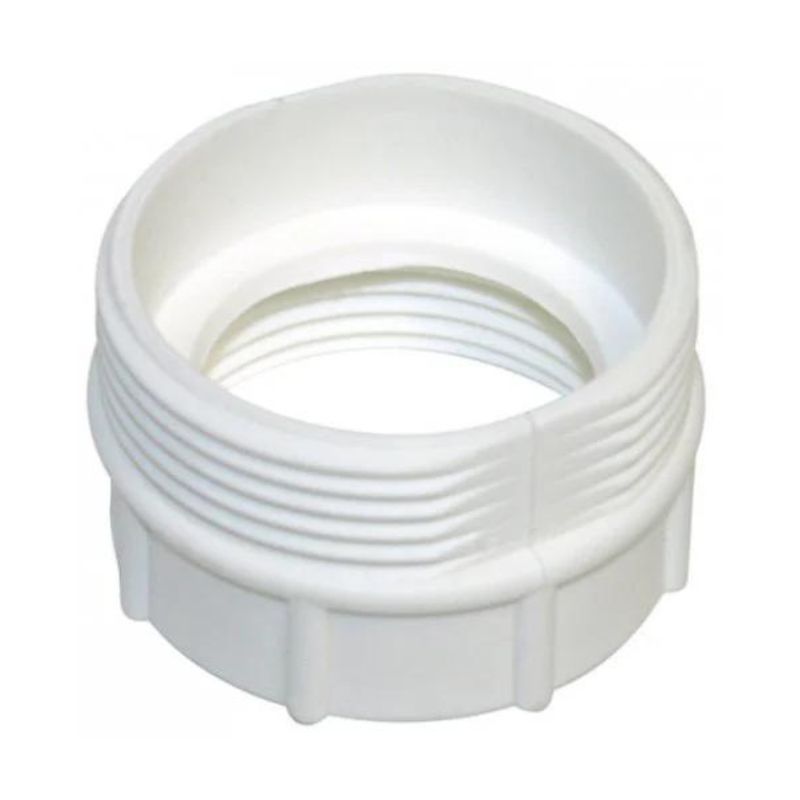 Riduzione  per sifone  in PP bianco riduttore  M 1''1/2 x F 1''1/4 lavabo e  lavello, bianco