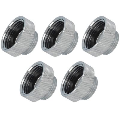 Adattatore raccordo m22x1it x 1/2et in ottone cromato. Conf. 5pz Adattatore raccordo m22x1it x 1/2et in ottone cromato. Conf. 5pz