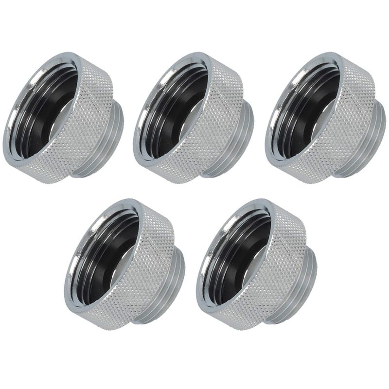 Adattatore raccordo m22x1it x 1/2et in ottone cromato. Conf. 5pz