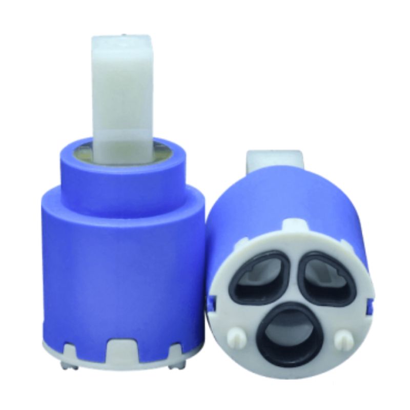 Cartuccia di ricambio per miscelatori  bassa 2 piedini K25 con Leva in Plastica - Diametro 25 mm