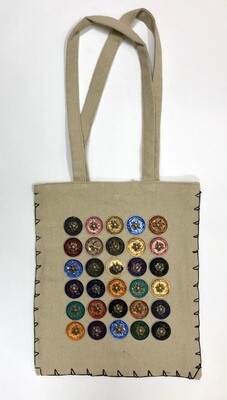 Nespresso Tote Bag With Stitches / 30*35 cm / شنطة قماش بالنسبرسو بالغرزة