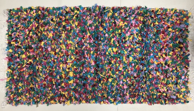 Shaggy Woven Rug ( Salad ) / 80*160 cm / سجادة نسيج  منكوش ( سلطة )
