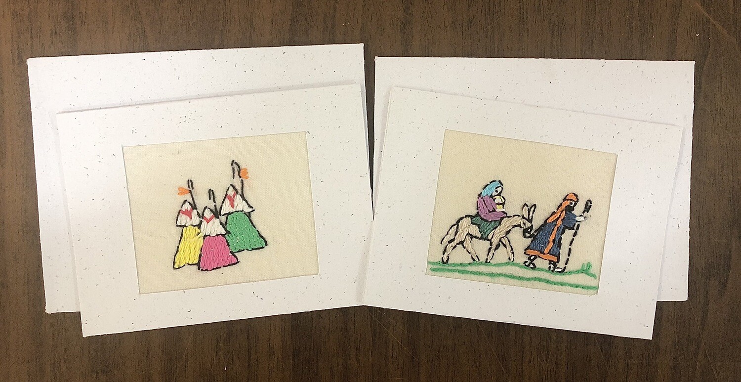 Small Embroidered Cards / 10*13 cm / كارت تطريز صغير