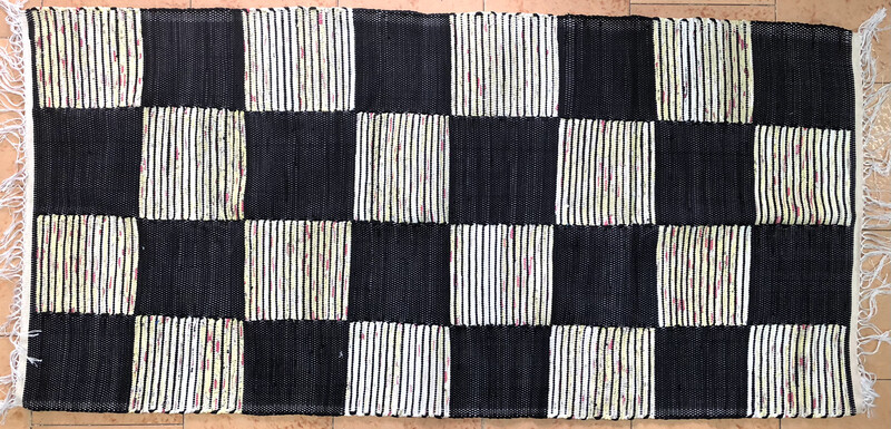 Woven Rug ( Chess ) / 80*160 cm /سجادة نسيج ( شطرنج )