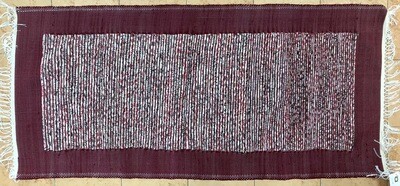 Woven Rug ( Stripes With Frame ) / 80*160 cm / سجادة نسيج ( مقلم ببرواز )