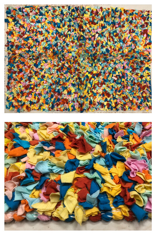 Shaggy Woven Rug ( Salad ) / 70*100 cm / دواسة نسيج  منكوش ( سلطة )