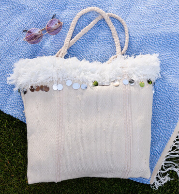 Woven Threads Bag ( Laila ) / 40*35-45 cm / شنطة من الخيوط المنسوجة ( ليلي )
