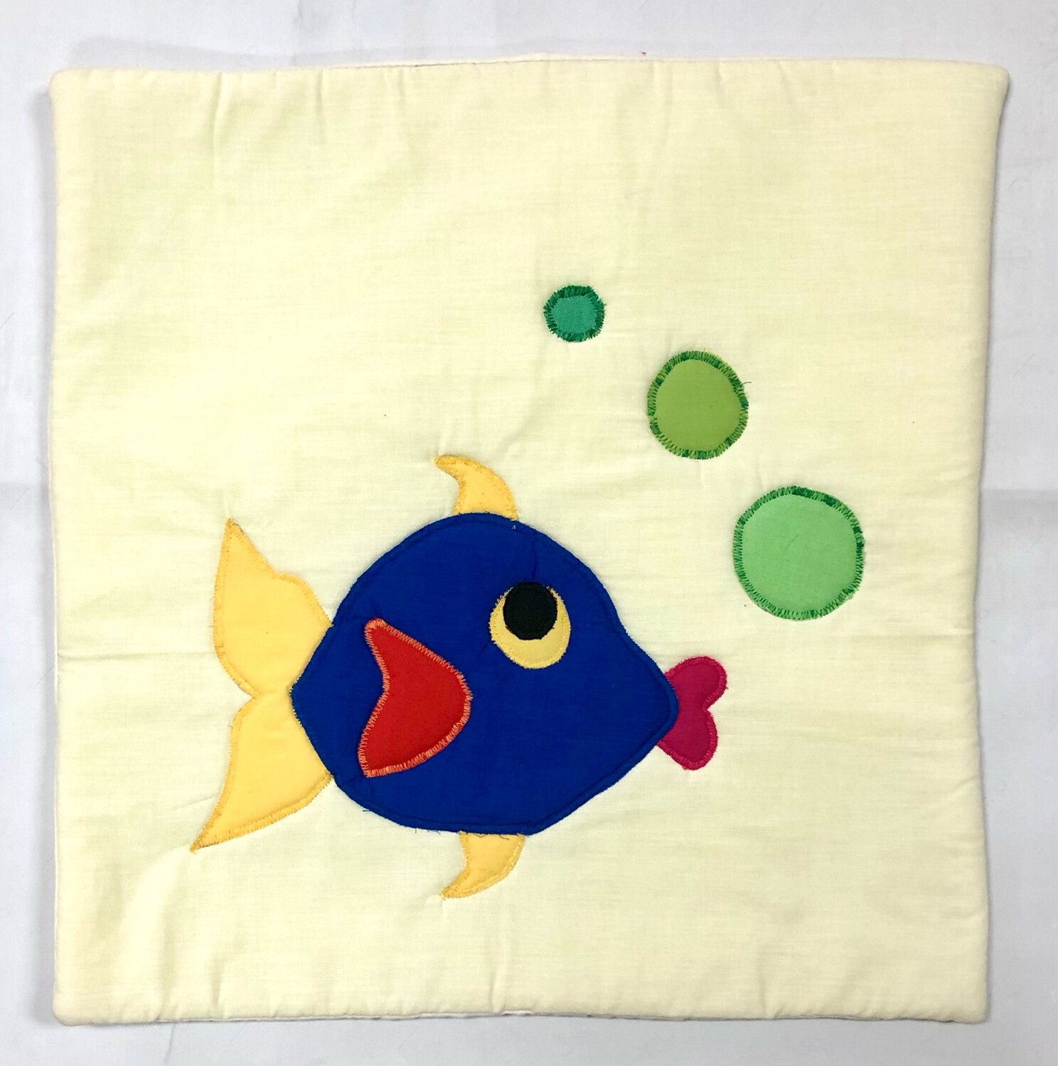 Applique Cushion Cover ( Fish ) / 45*45 cm /  كيس خددية أبليك ( سمكة )