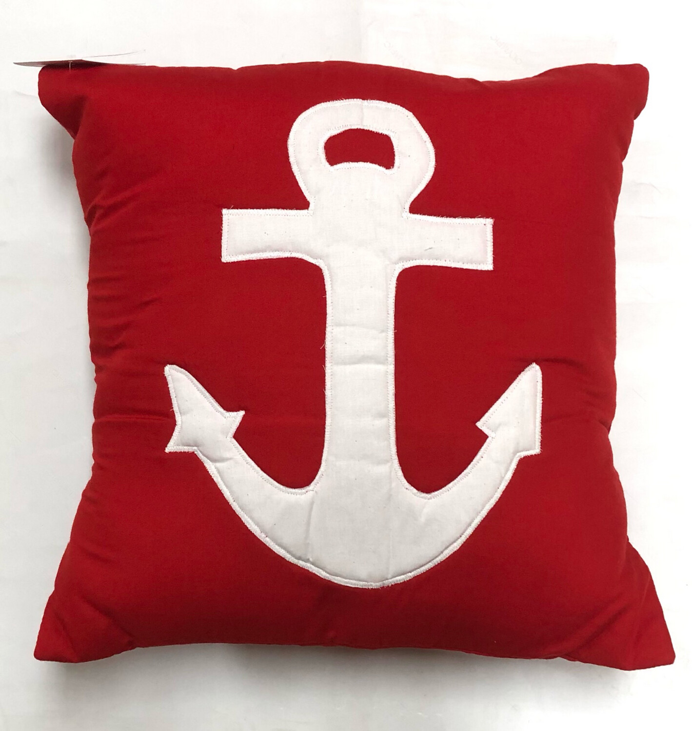 Applique Cushion Cover ( Red Marine )/ 45*45 cm / كيس خددية أبليك ( بحري أحمر )