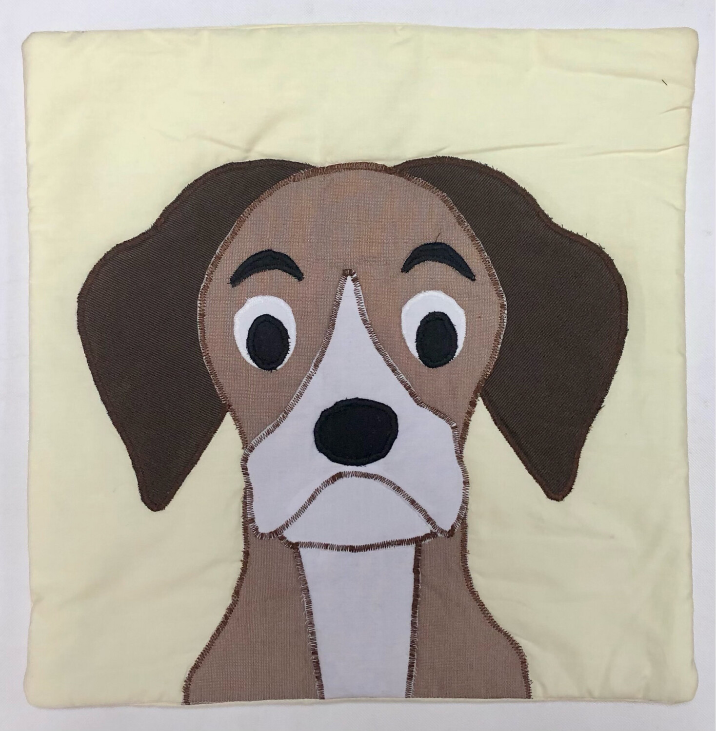 Applique Cushion Cover ( Dog ) / 40*40 cm / كيس خددية أبليك ( كلب )