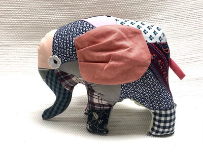 Patchwork Elephant Toy / 23 cm / لعبة فيل باتشورك