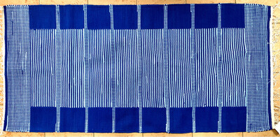 Woven Rug ( Stripes &squares ) / 80 *160 cm / سجادة نسيج ( مقلم و مربعات )