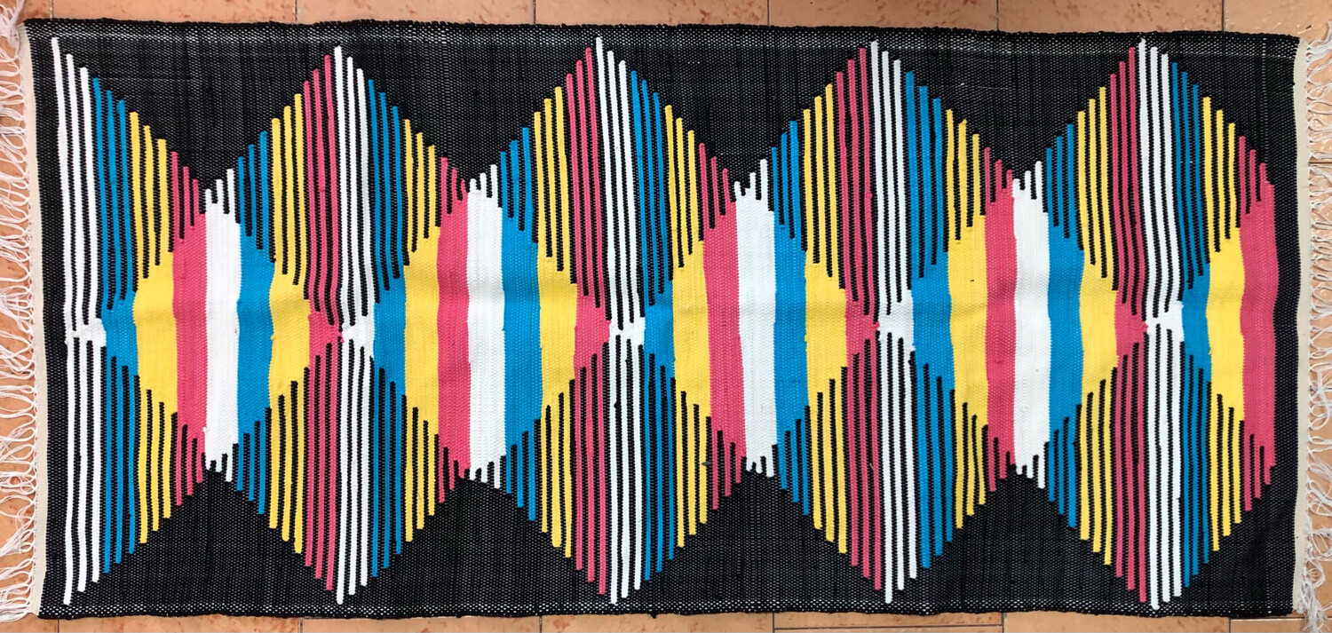 Woven Rug ( Diamonds ) / 80*160 cm / سجادة نسيج ( معينات )