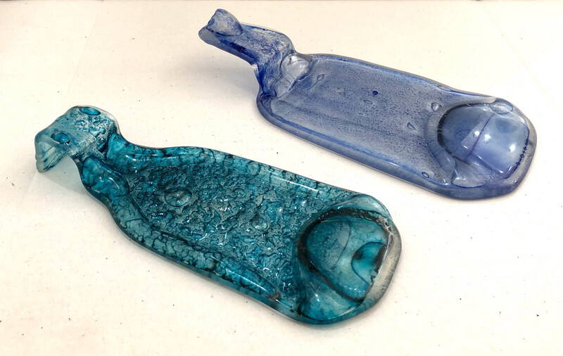 Small Blue Colored Bottle / زجاجة صغيرة زرقاء ملونة