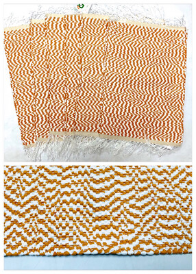 Set of 6 Woven Rags Placemats ( Patterned)/ 35*45 cm / طقم سفرة قماش ٦ قطع ( قماش منقوش )