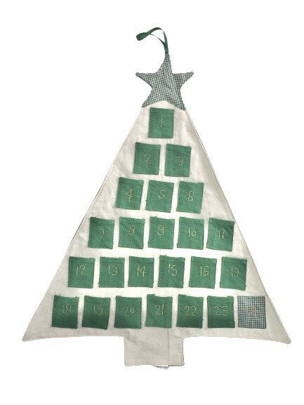 Small Pockets Advent Calendar / 75*65 cm / شجرة بالارقام بجيوب صغيرة
