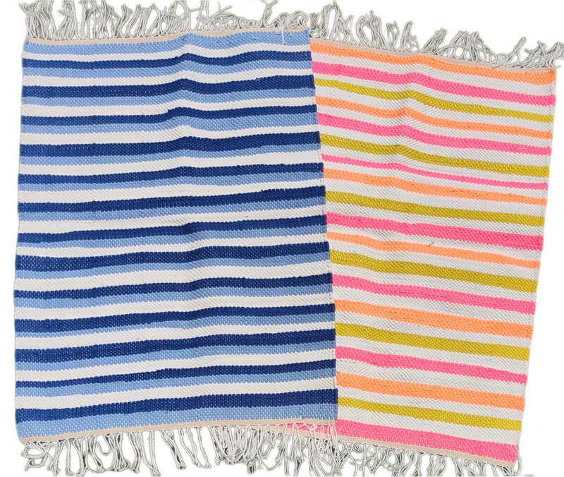 Woven Rug ( Striped ) / 65*90 cm/دواسة نسيج ( مقلمة )
