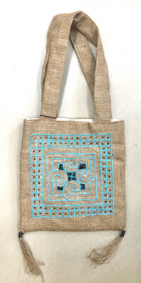 Hand Embroidered Little Bag / 22*22 cm / شنطة صغيرة مطرزة يدويا