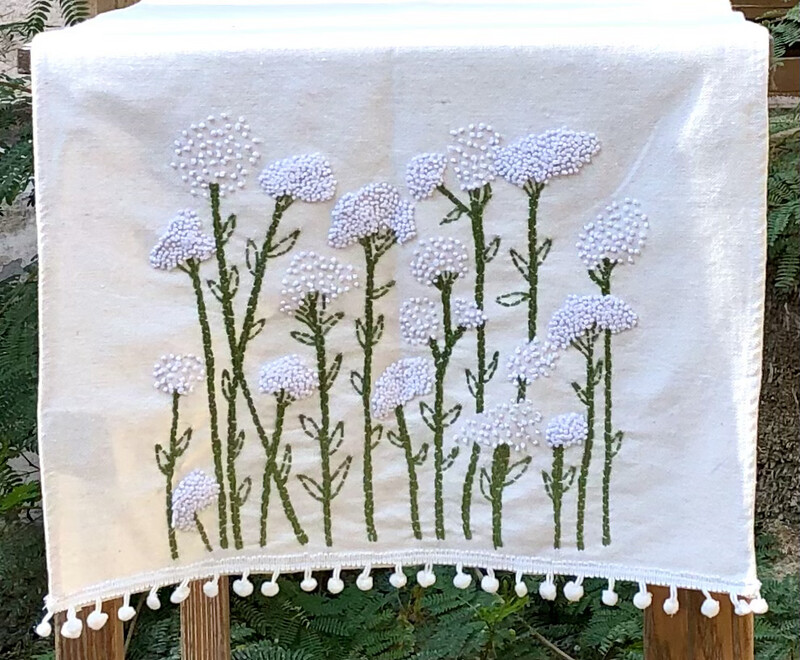 Hand Embroidered Table Runner / 50*150 cm / مفرش سفرة مطرز يدويًا