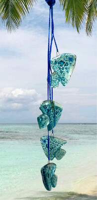 Glass Fish Wall Hanging / عليقة حائط سمك زجاجي
