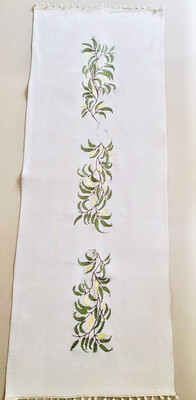 Hand Embroidered Table Runner / 50*150 cm / مفرش سفرة مطرز يدويًا