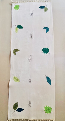 Hand Embroidered Table Runner / 50*150 cm / مفرش سفرة مطرز يدويًا