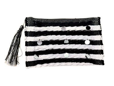 Woven Braided Clutch / 20*30 cm / شنطة يد نسيج مضفور