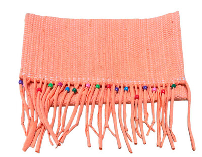 Woven Clutch Bag With Tassels / 20*30 cm / شنطة يد نسيج بشراشيب 