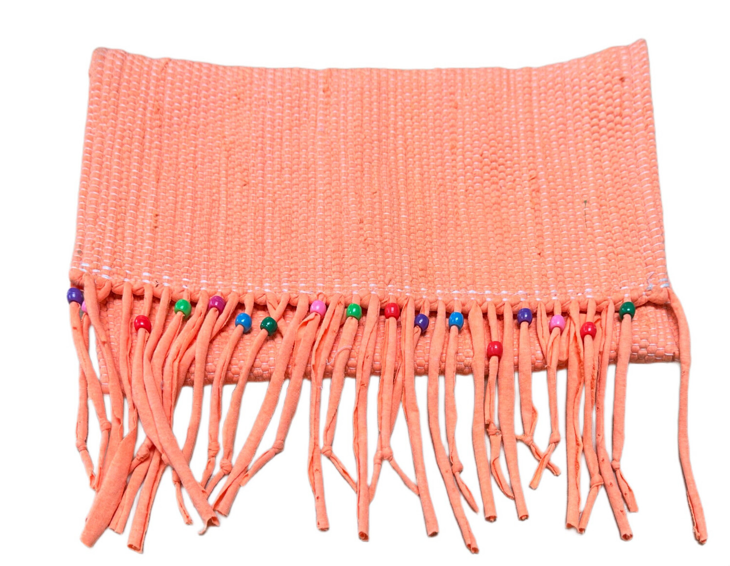 Woven Clutch Bag With Tassels / 20*30 cm / شنطة يد نسيج بشراشيب 