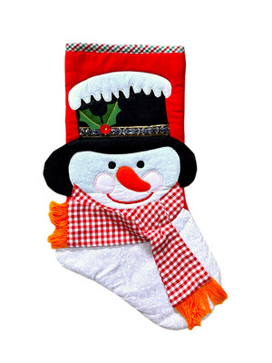 Snowman Stocking / 25*45 cm / جورب رجل الثلج