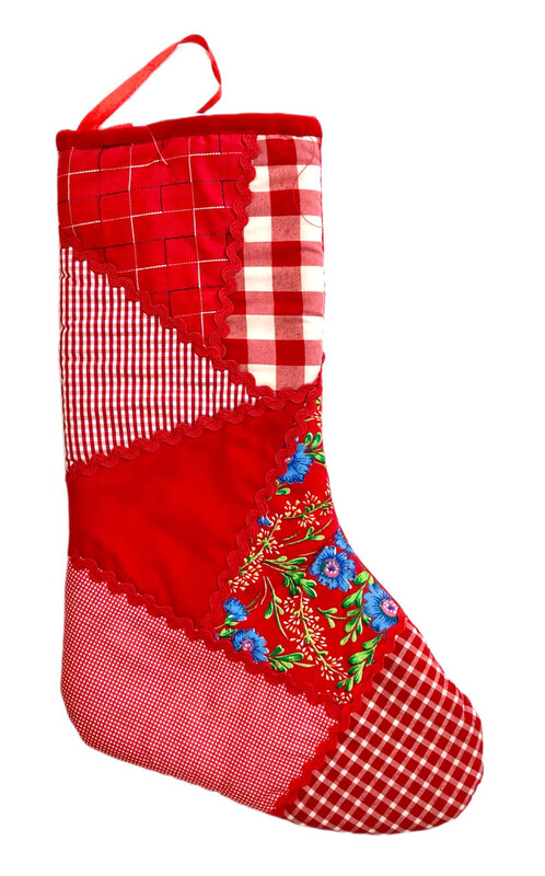 Medium Patchwork Stocking / 20*30 cm / حورب متوسط باتشورك