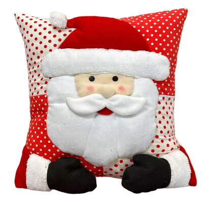 Santa Cushion Cover With Hands / 45*45 cm / كيس خددية سانتا باليدين