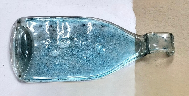 Blue Colored Bottle / زجاجة زرقاء ملونة