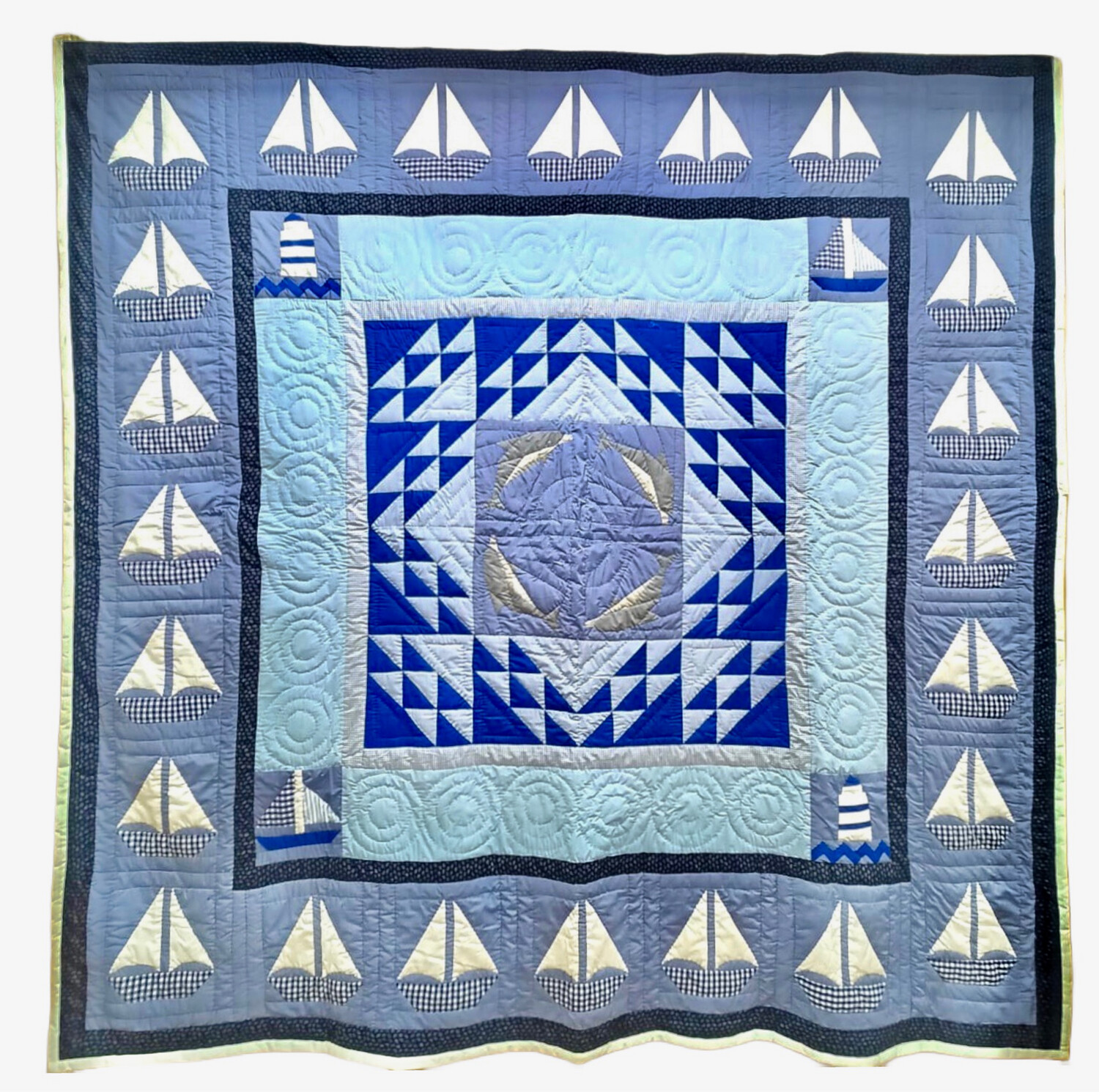 250*250 cm - Patchwork and Applique Quilt