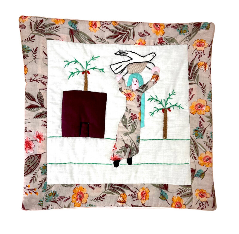 Applique Cushion Cover / 40*40 cm / كيس خددية ابليك